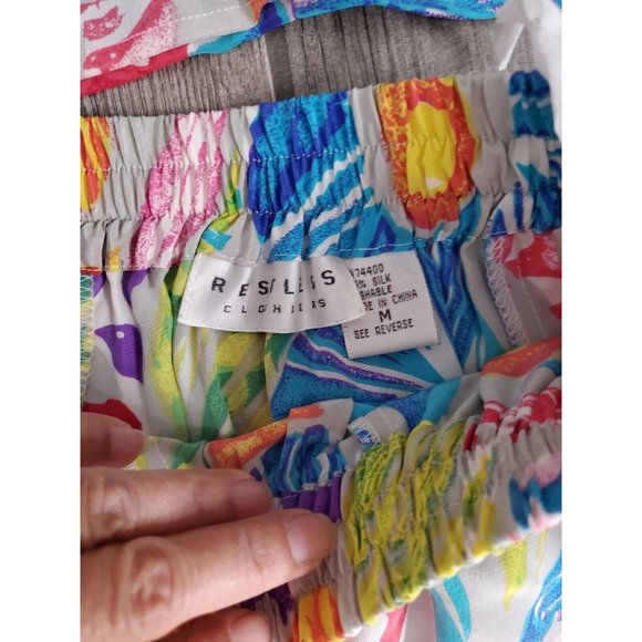 Vintage Restless Clothiers 100% Silk Top & Skirt Set In Size M. Grandmacore. EUC - Picture 5 of 7